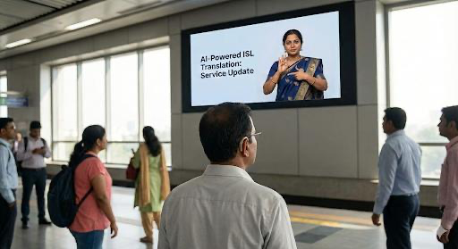 SignISL AI-Powered ISL Translation at Metro Station